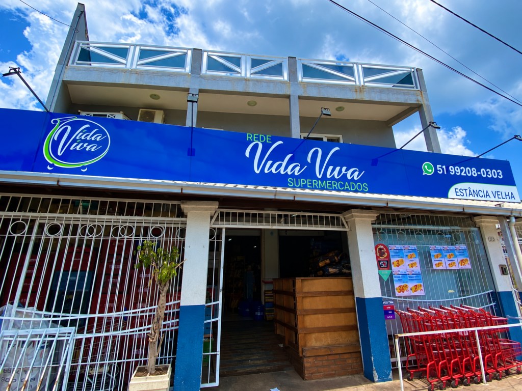 Fachada do Vida Viva Supermercados — Estância Velha, Canoas