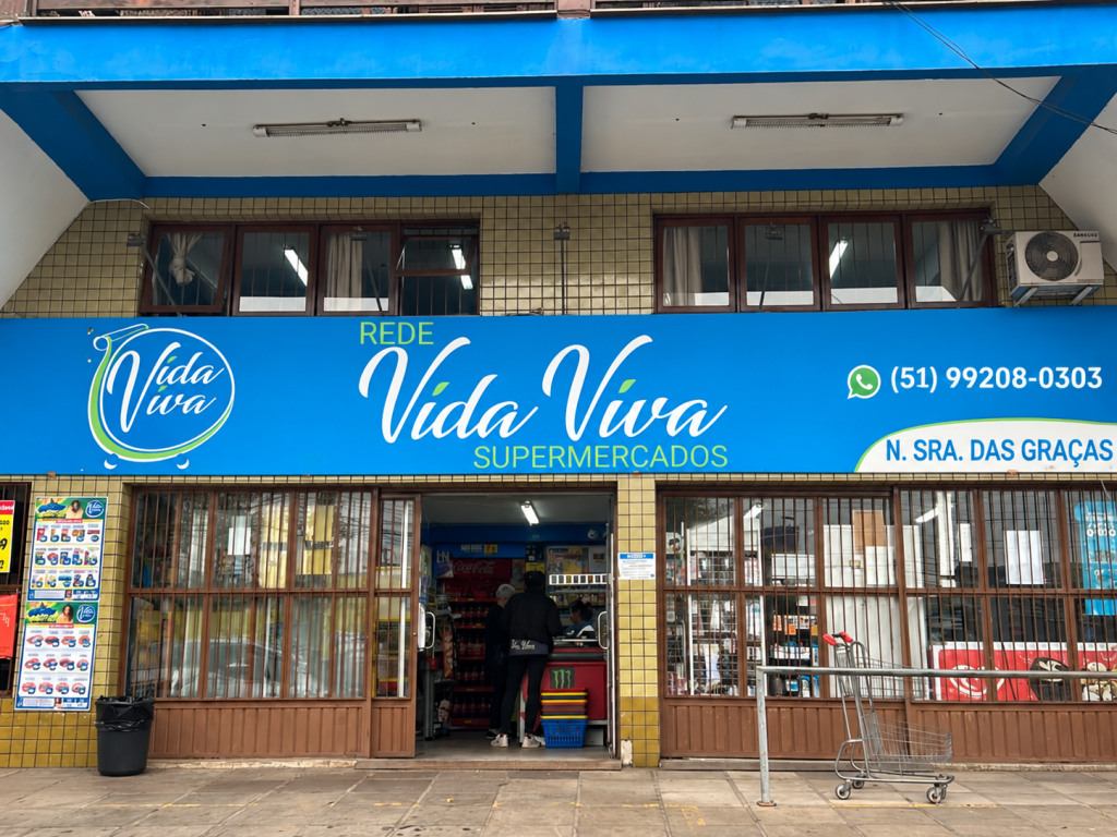 Fachada do Vida Viva Supermercados — Nossa Senhora das Graças, Canoas